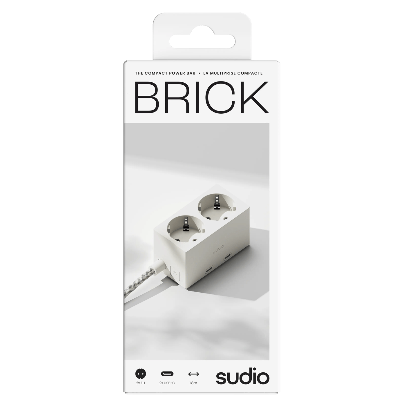 Sudio Brick grenuttak med GaN-lading 30 W Hvit