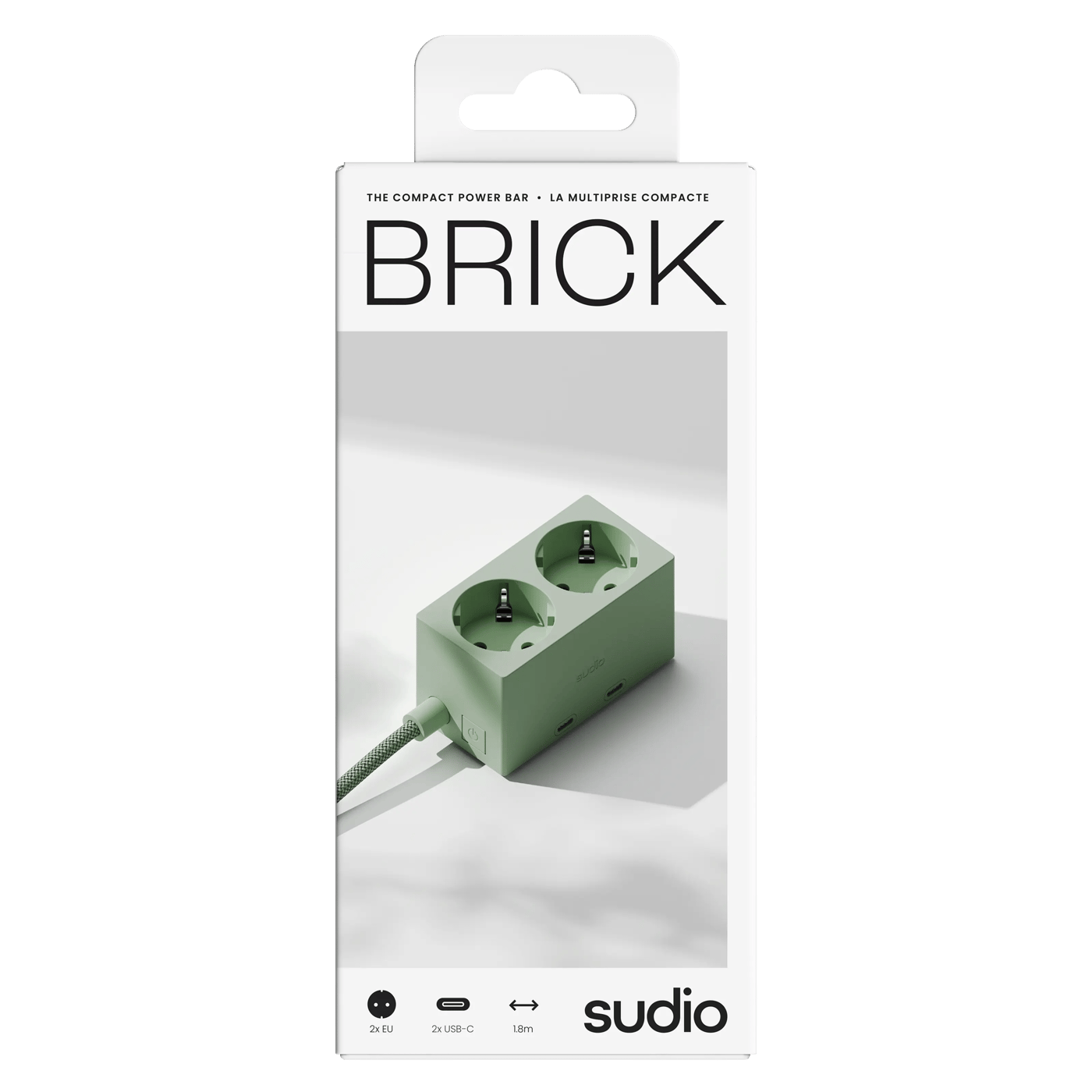 Sudio Brick grenuttak med GaN-lading 30 W Grønn