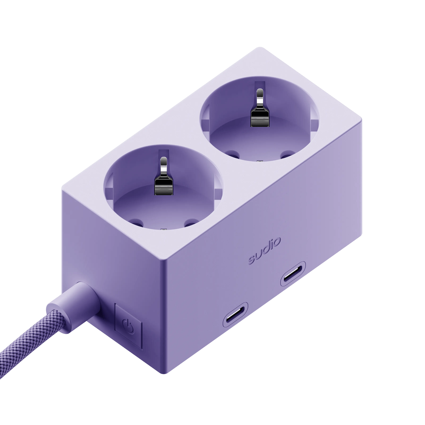 Sudio Brick grenuttag med GaN-laddning 30 W Lila