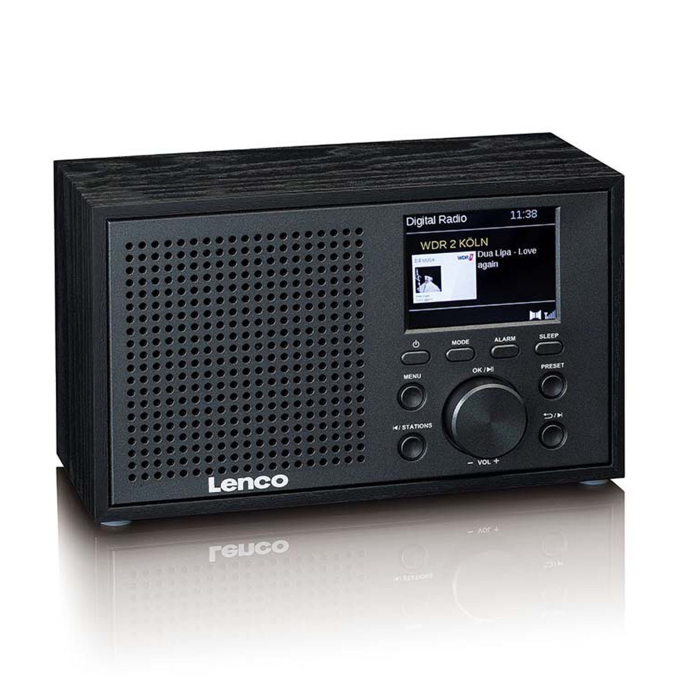 Lenco DAR-017BK DAB+ FM-radio med Bluetooth