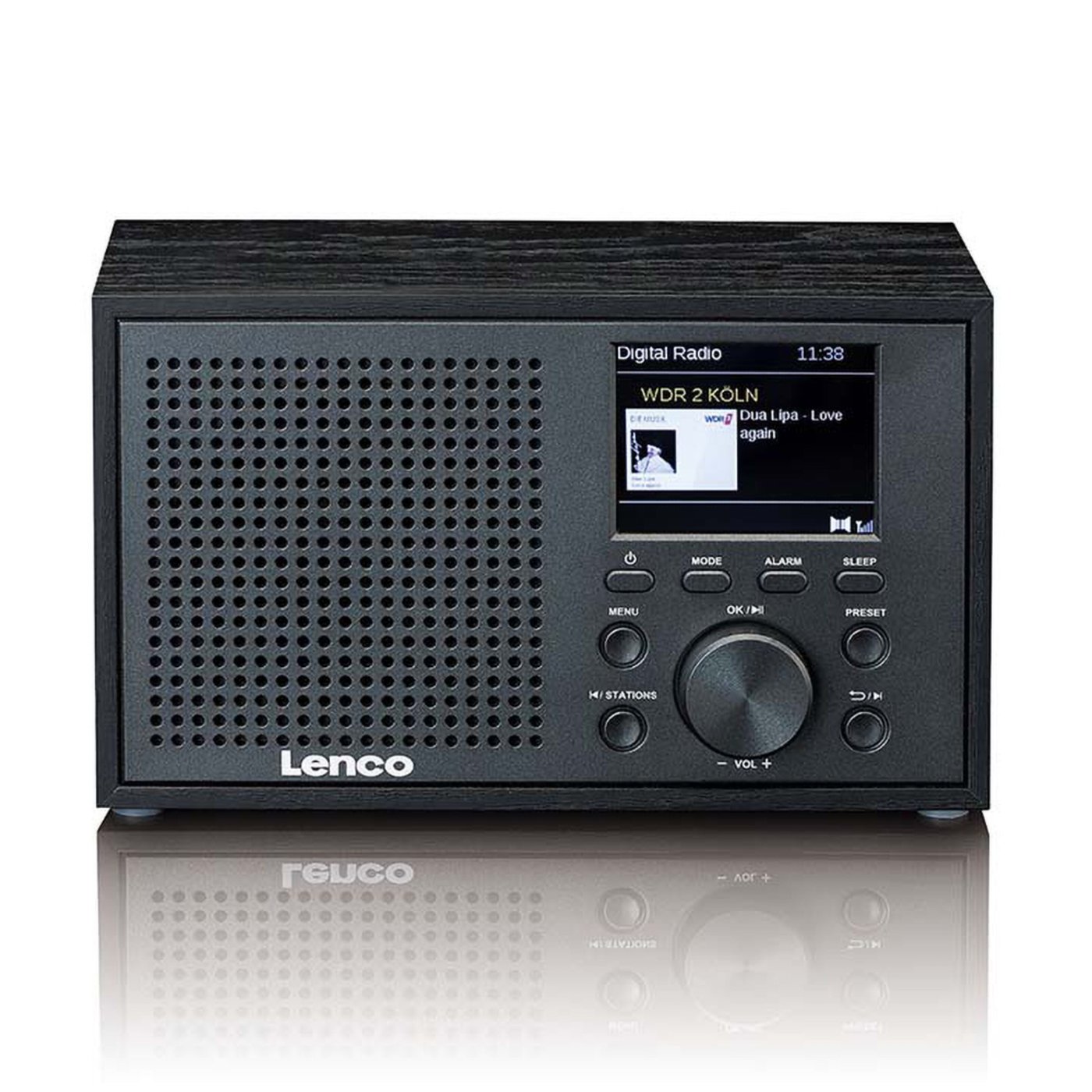 Lenco DAR-017BK DAB+ FM-radio med Bluetooth