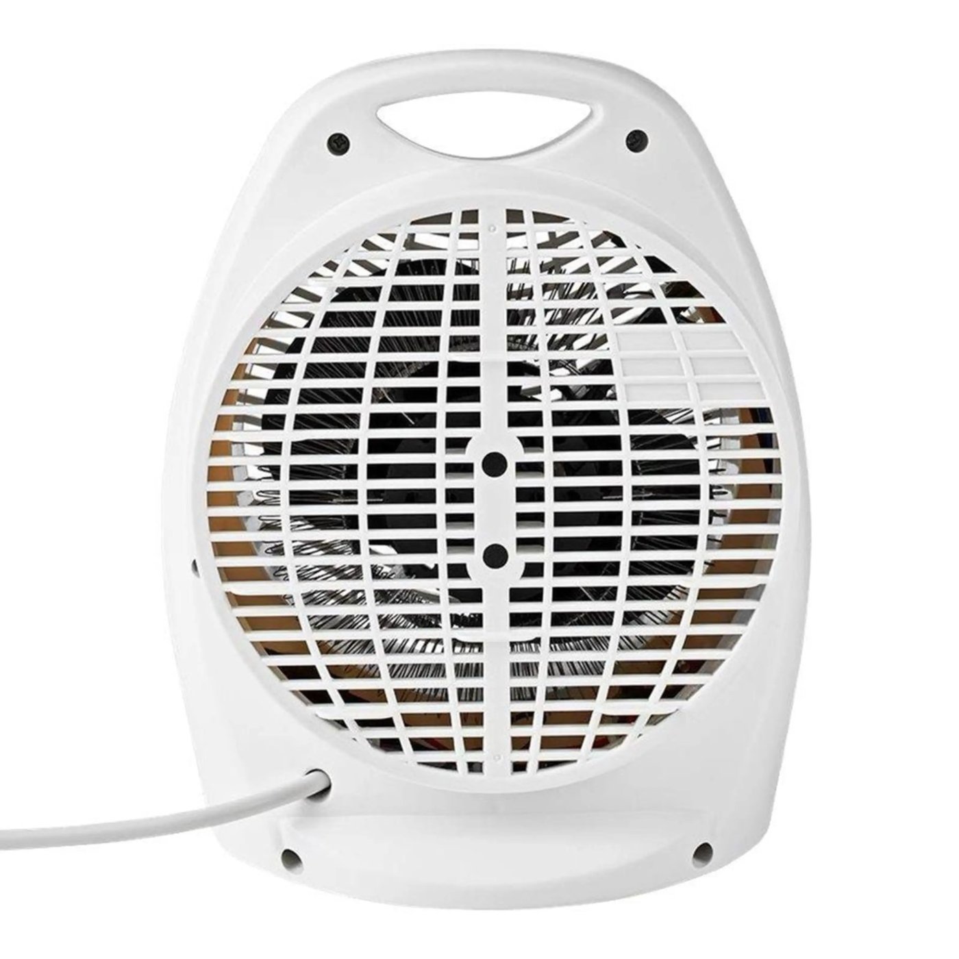 Nedis Värmefläkt 1000/2000 W med vältskydd Vit