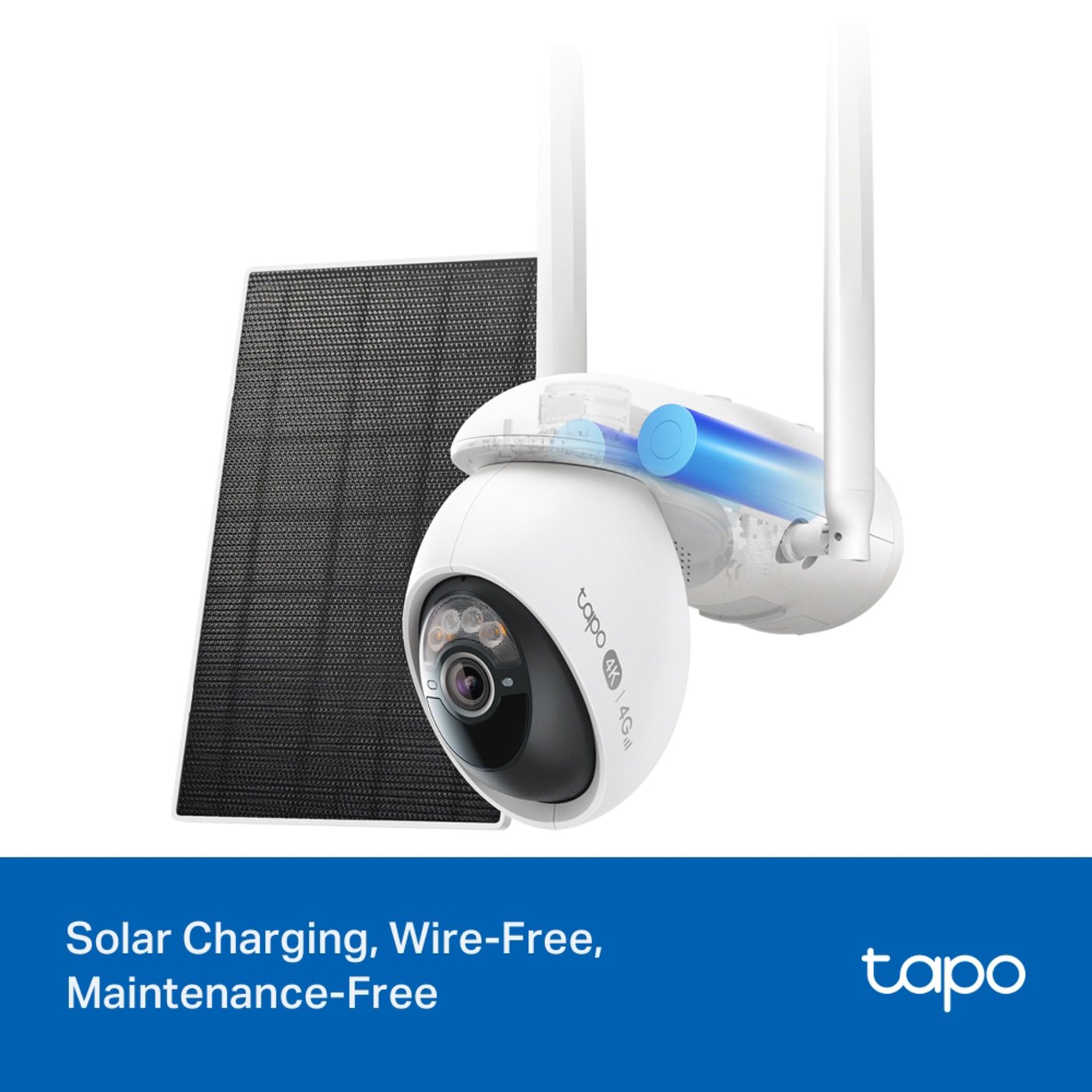 TP-link Tapo C665G KIT – solcelledrevet 4K Pan/Tilt wifi/4G-overvåkingskamera