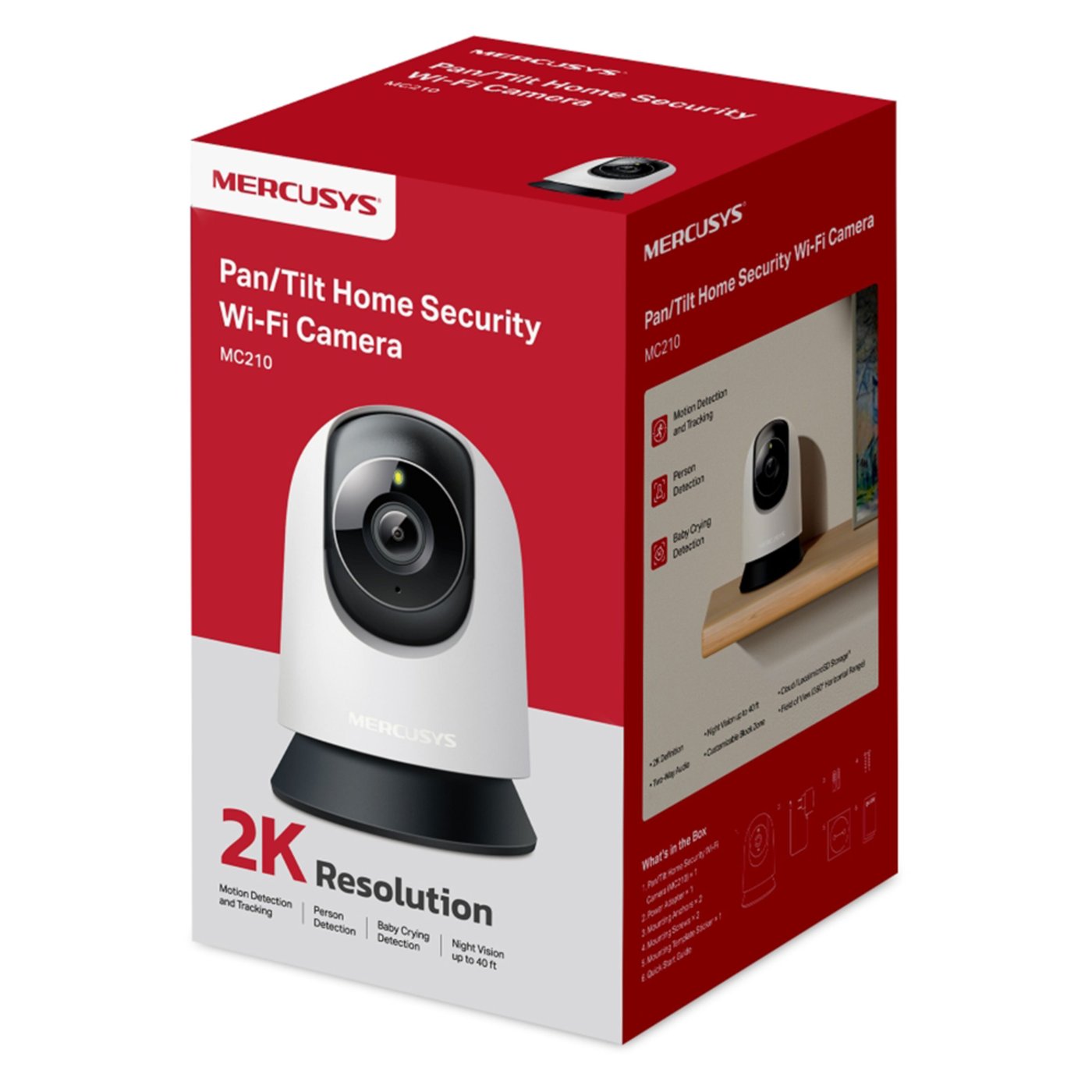 Mercusys MC210 – Pan/Tilt Home Security wifi overvåkingskamera