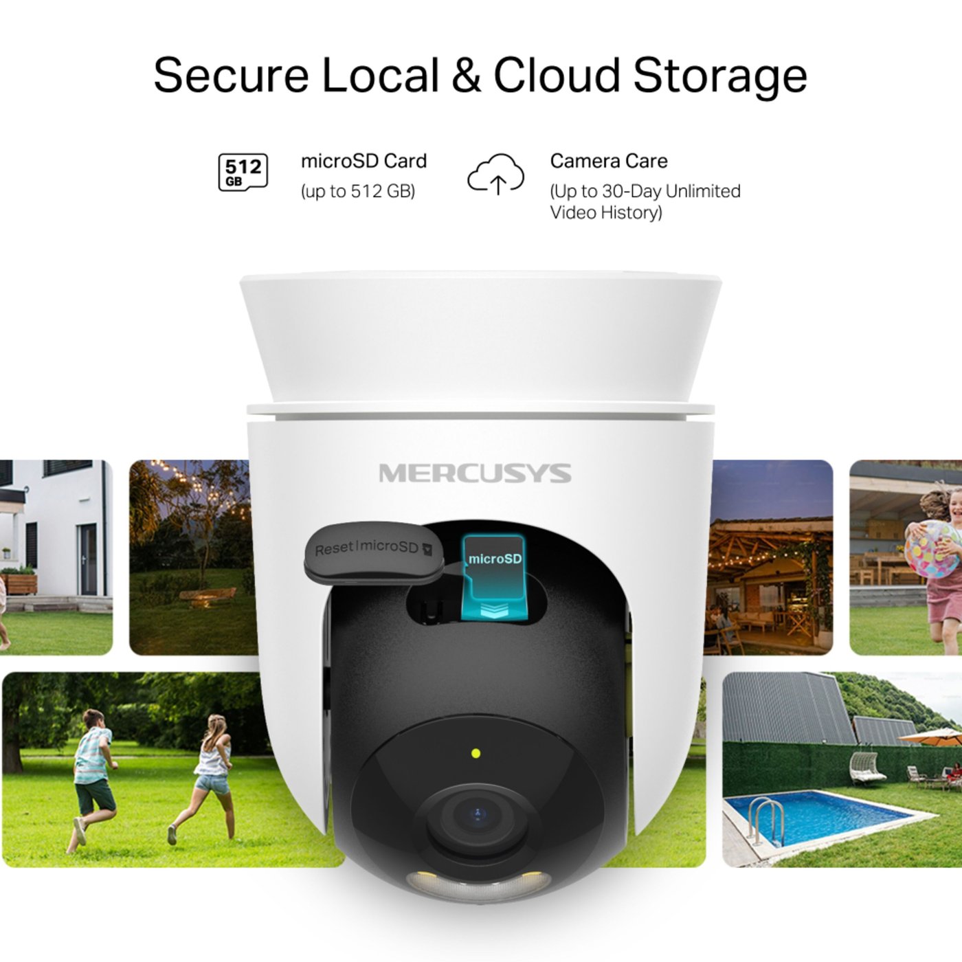 Mercusys MC510 – Outdoor Pan/Tilt Security Wi-Fi Övervakningskamera