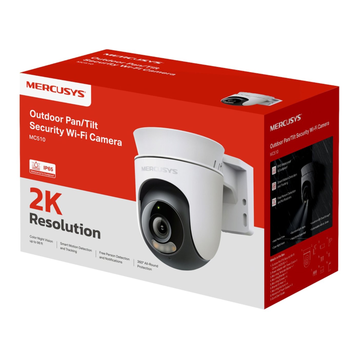 Mercusys MC510 – Outdoor Pan/Tilt Security wifi overvåkingskamera