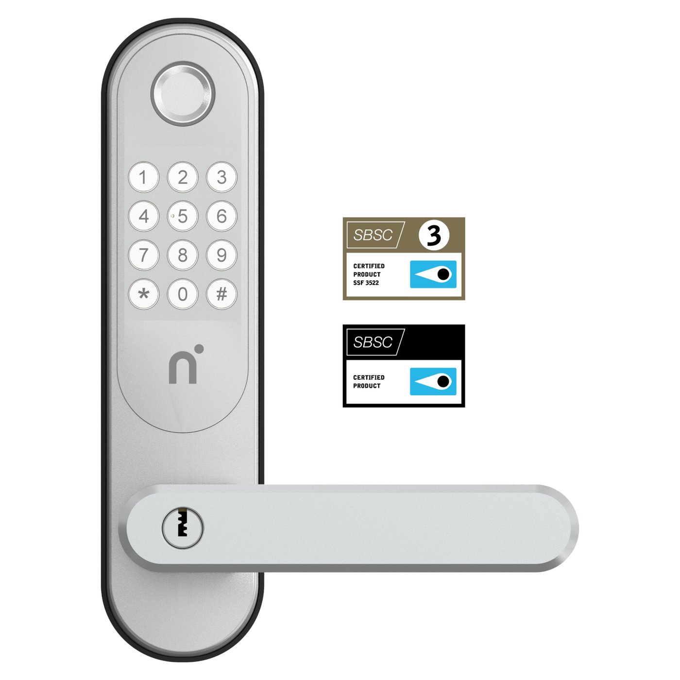 Nimly Code Pro Elektroniskt dörrlås Silver