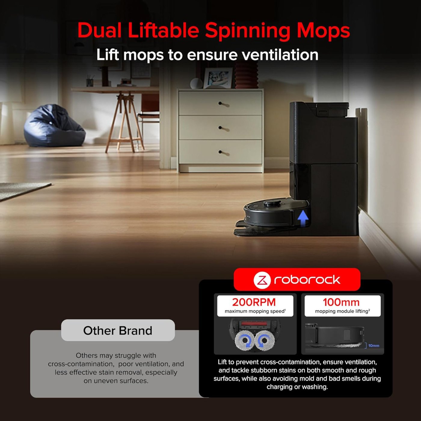 Roborock QR 798 robotdammsugare Vit