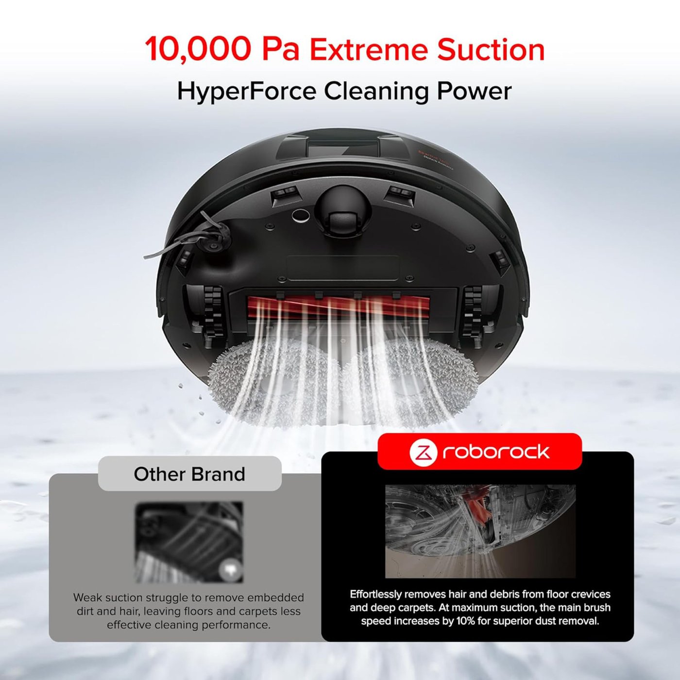 Roborock QR 798 robotdammsugare Svart