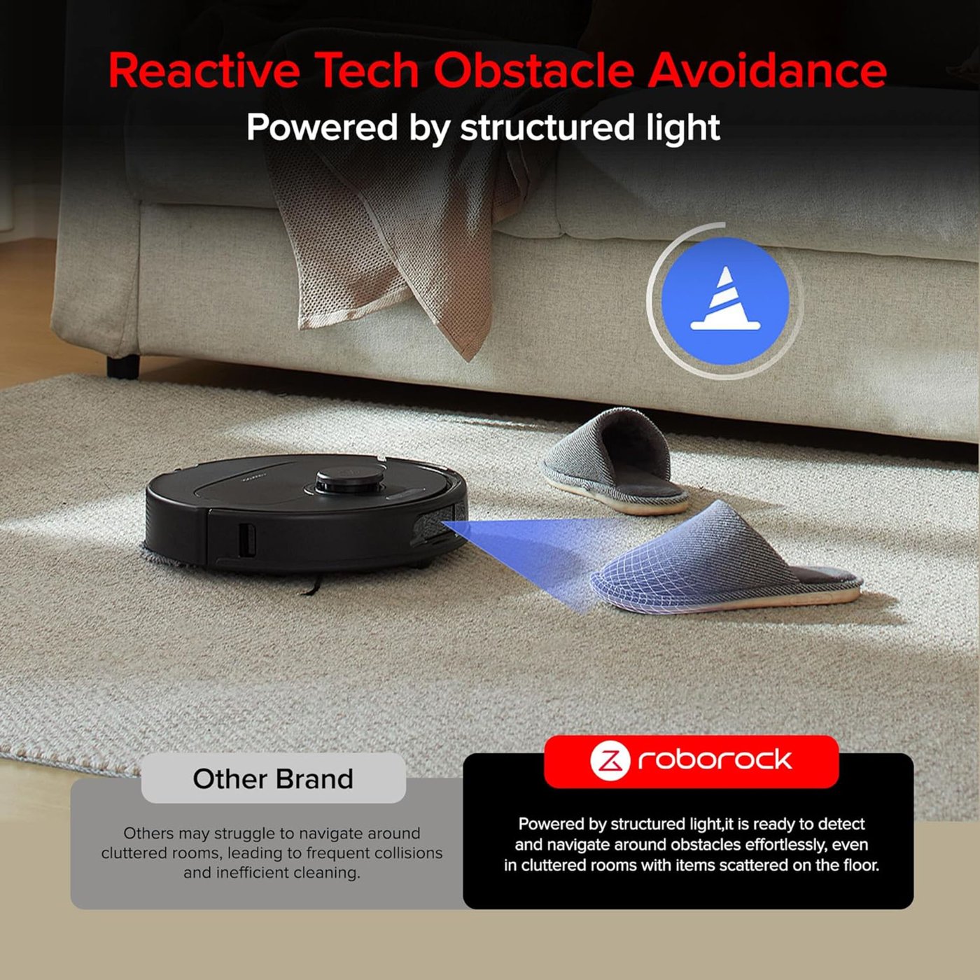 Roborock QR 798 robotdammsugare Svart