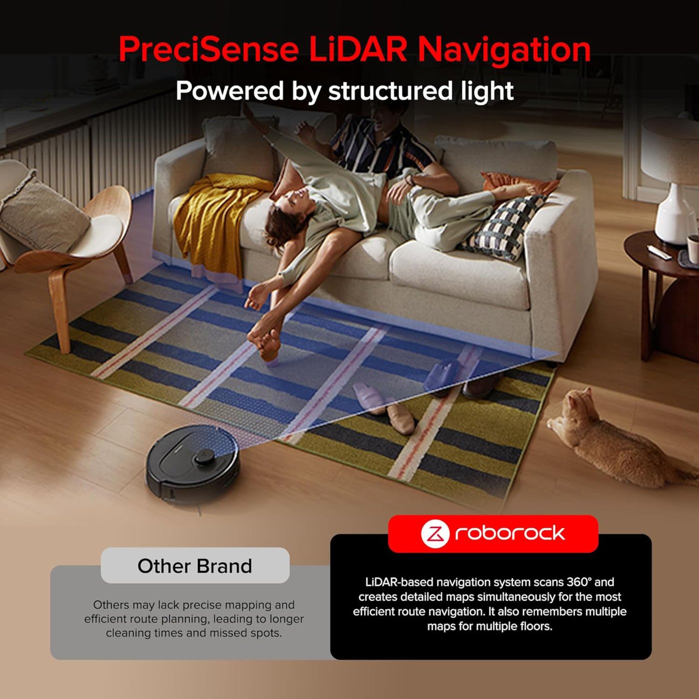 Roborock QR 798 robotstøvsuger Svart