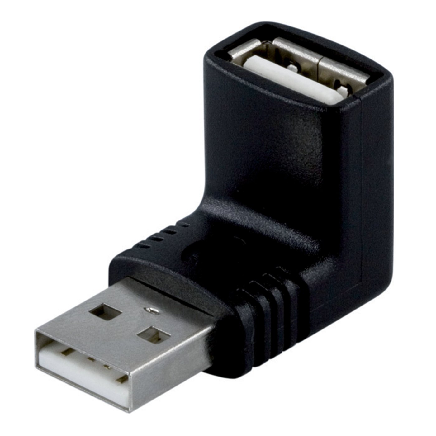 USB-adapter vinkel USB-A hane till USB-A hona