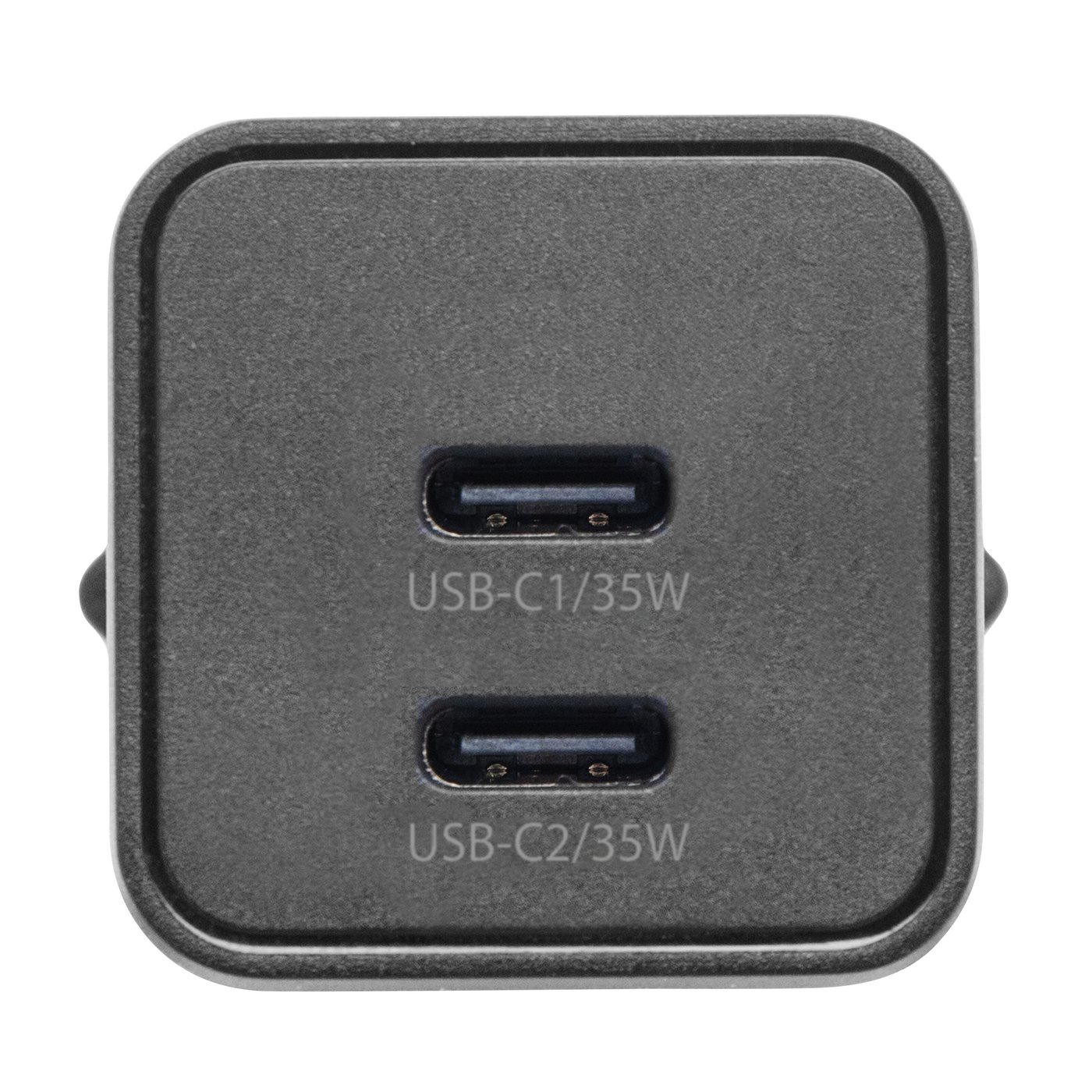 Linocell GaN snabbladdare 35 W PD med 2 USB-C-portar Svart