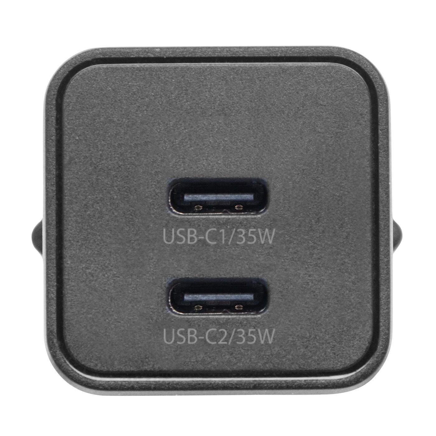 Linocell GaN snabbladdare 35 W PD med 2 USB-C-portar Svart