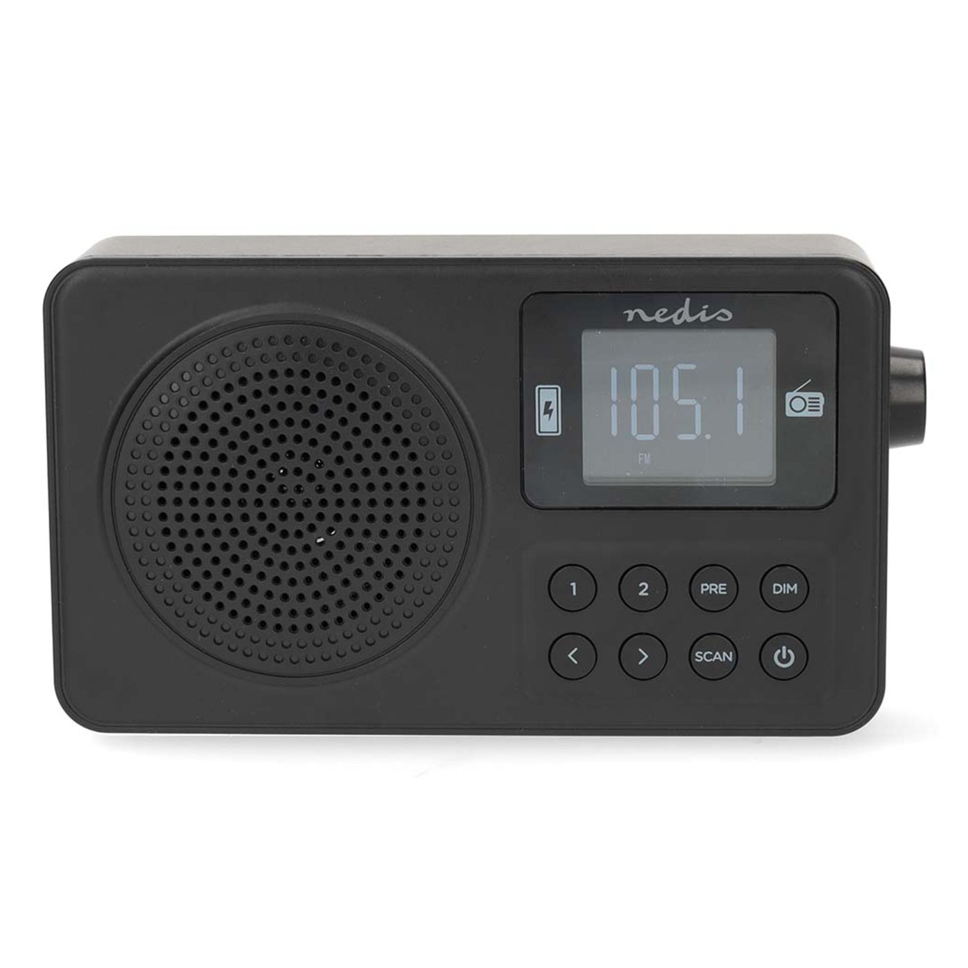 Nedis Portabel FM-radio med Bluetooth