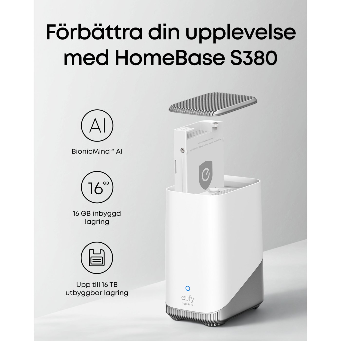 Eufy EufyCam E40 2-kamera kit med HomeBase S380