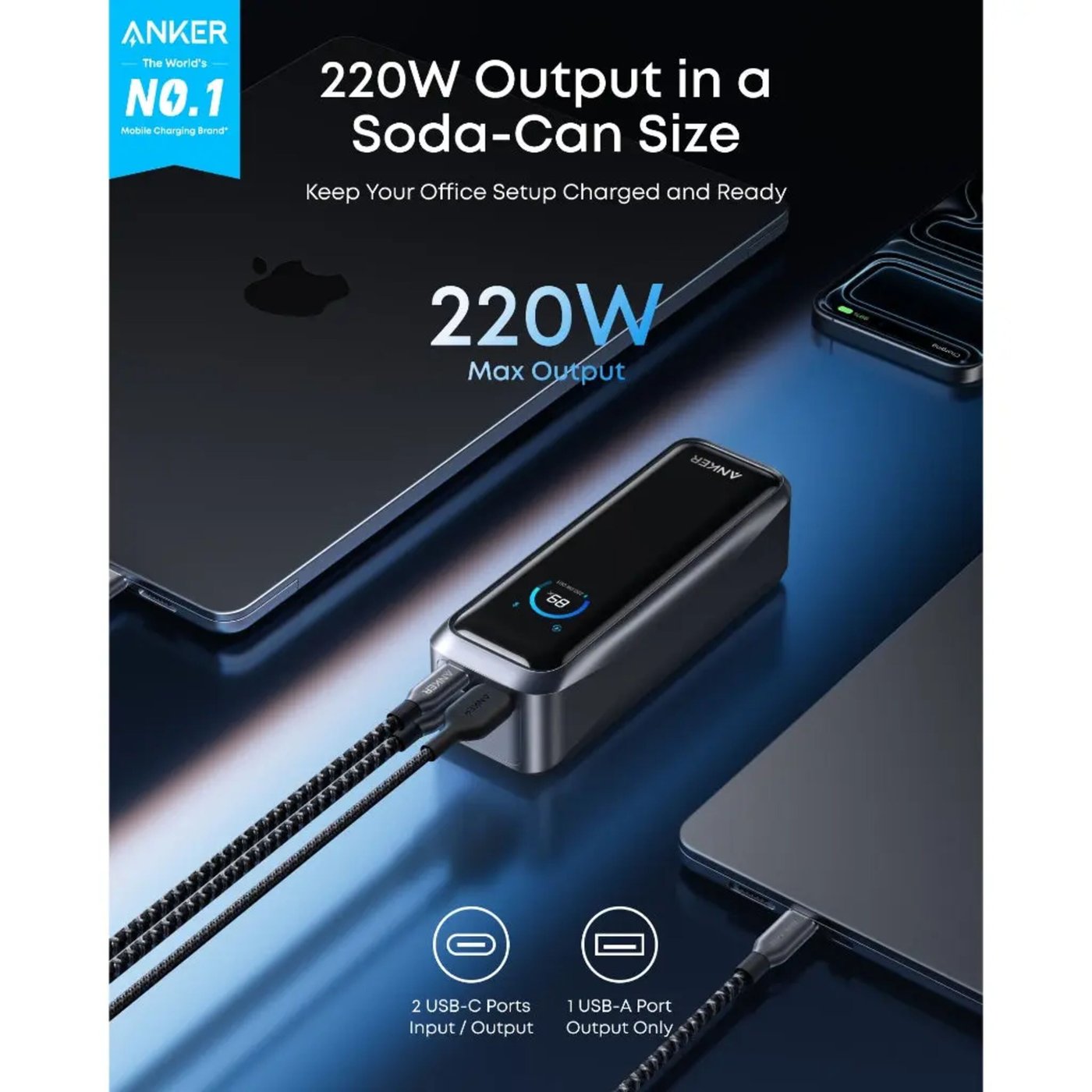 Anker Prime Powerbank 220W PD 20100 mAh