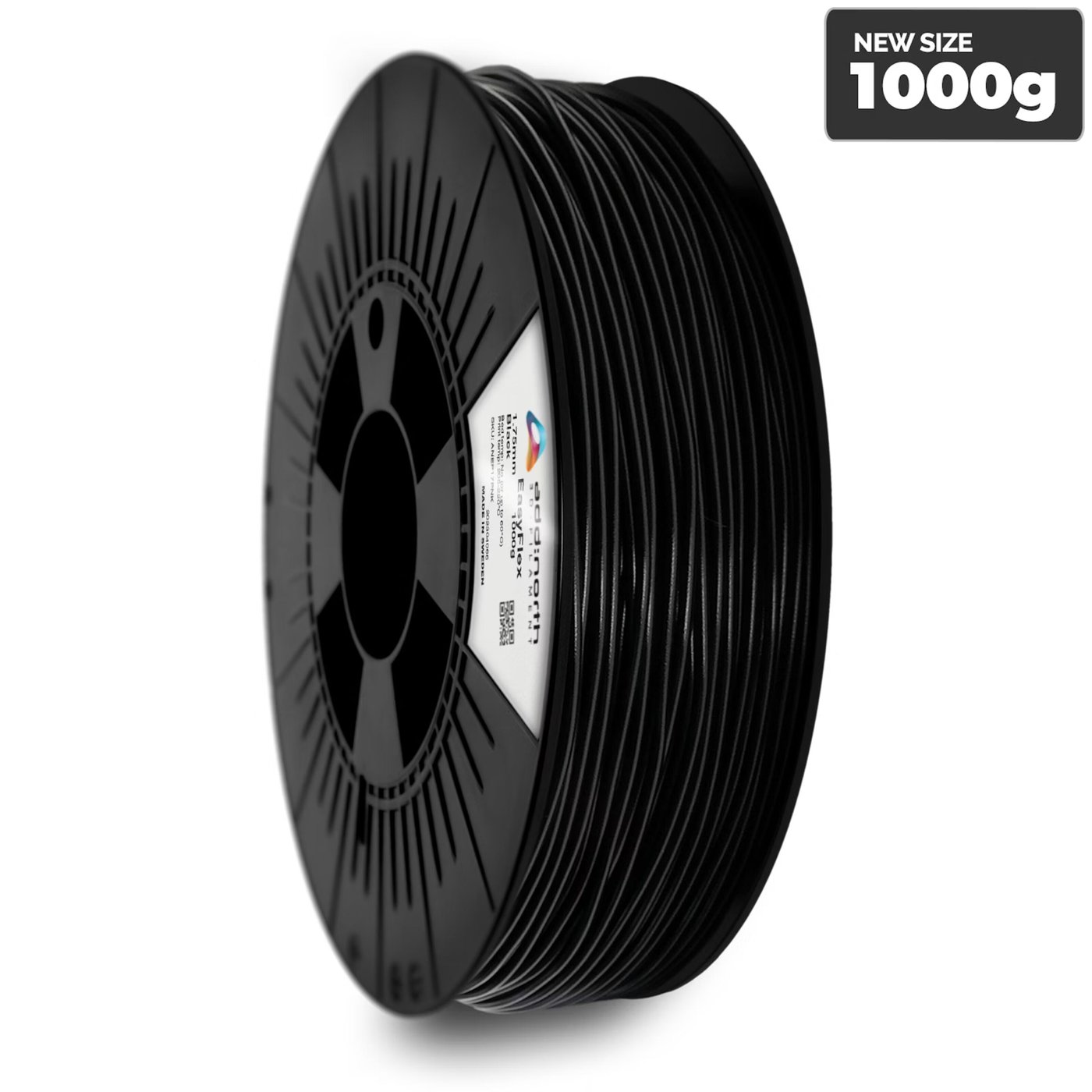 Addnorth Easyflex TPU-filament 95A för 3D-skrivare 1,75 mm Svart