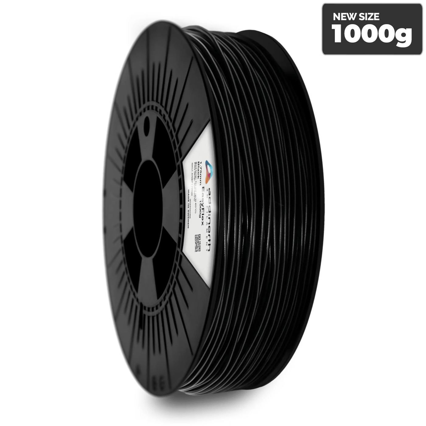 Addnorth Easyflex TPU-filament 95A för 3D-skrivare 1,75 mm Svart