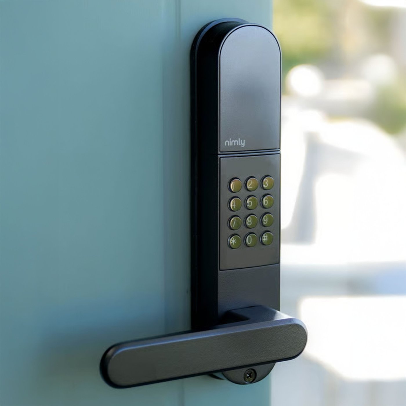 Nimly Code Pro Elektroniskt dörrlås Svart