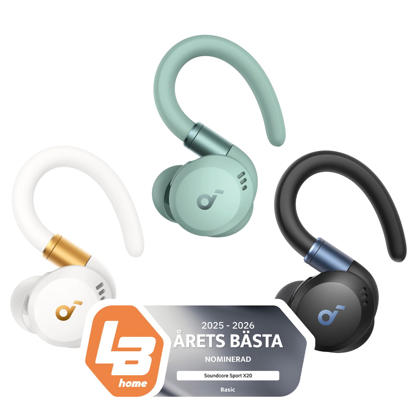 Soundcore Sport X20 Trådlösa hörlurar med ANC Green