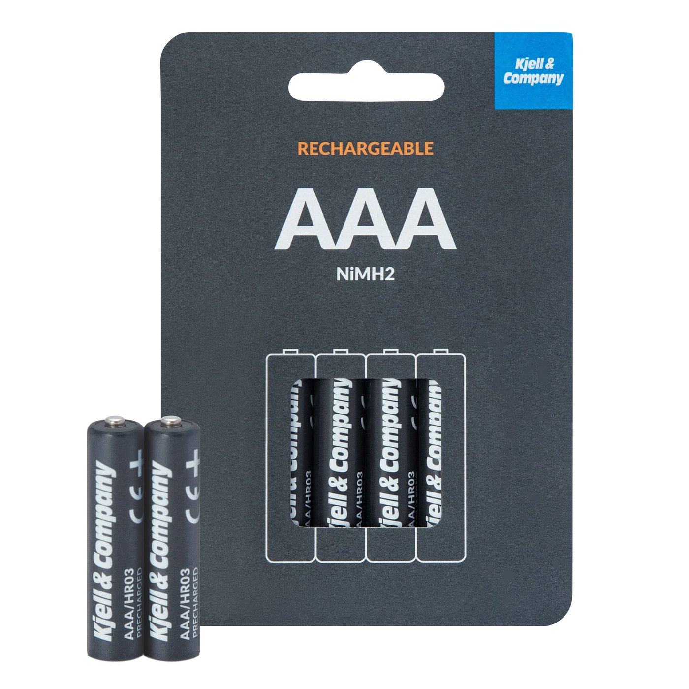 Kjell & Company Laddningsbara AAA-batterier 950 mAh 4-pack