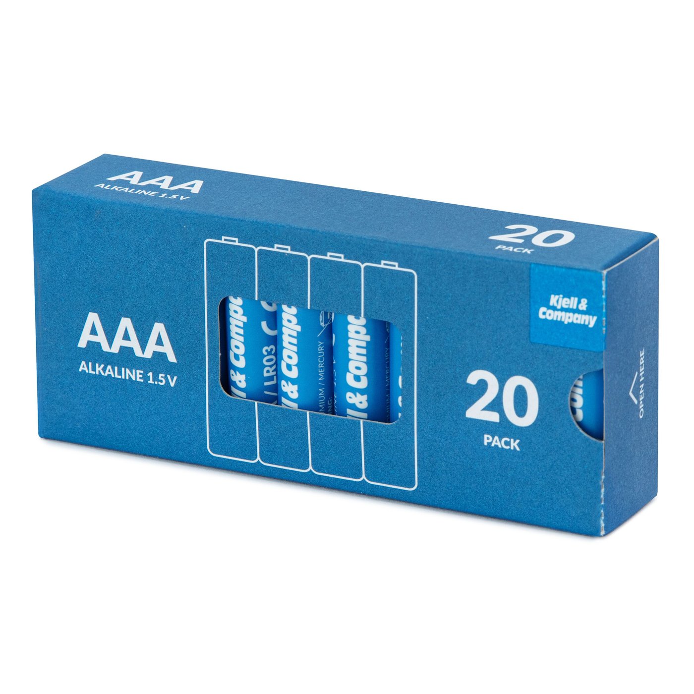 Kjell & Company AAA-batterier (LR03) 20-pk.