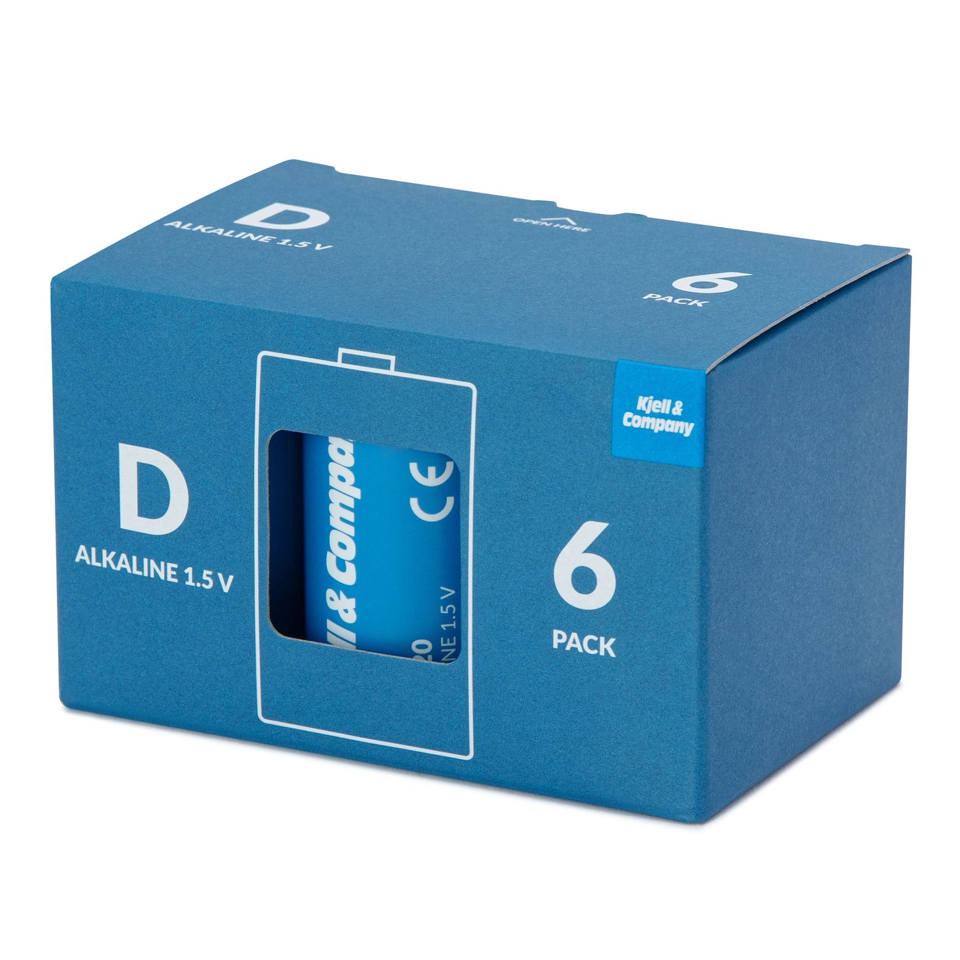Kjell & Company D-batterier (LR20) 6-pk.