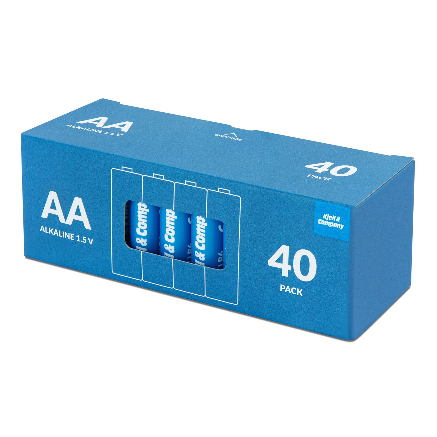 Kjell & Company AA-batterier (LR6) 40-pk.
