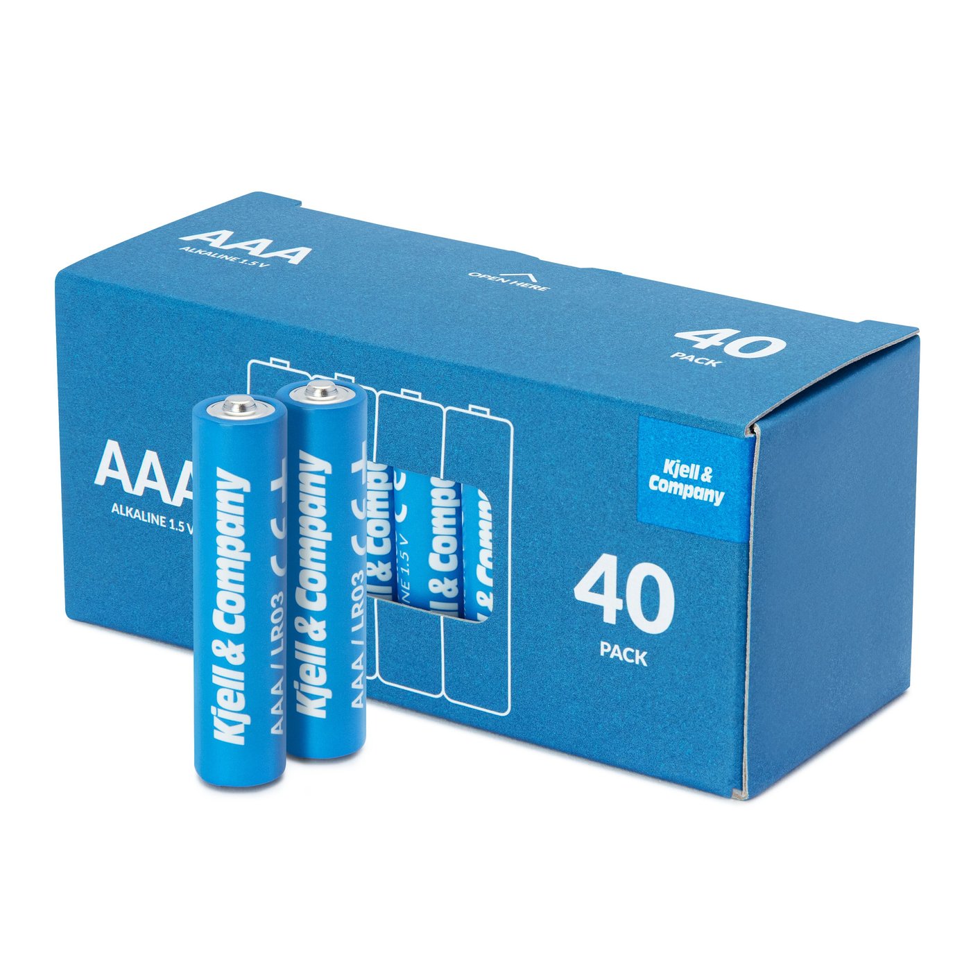 Kjell & Company AAA-batterier (LR03) 40-pack