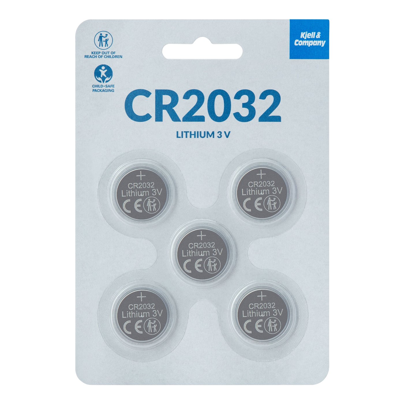 Kjell & Company Litiumbatteri CR2032 5-pack