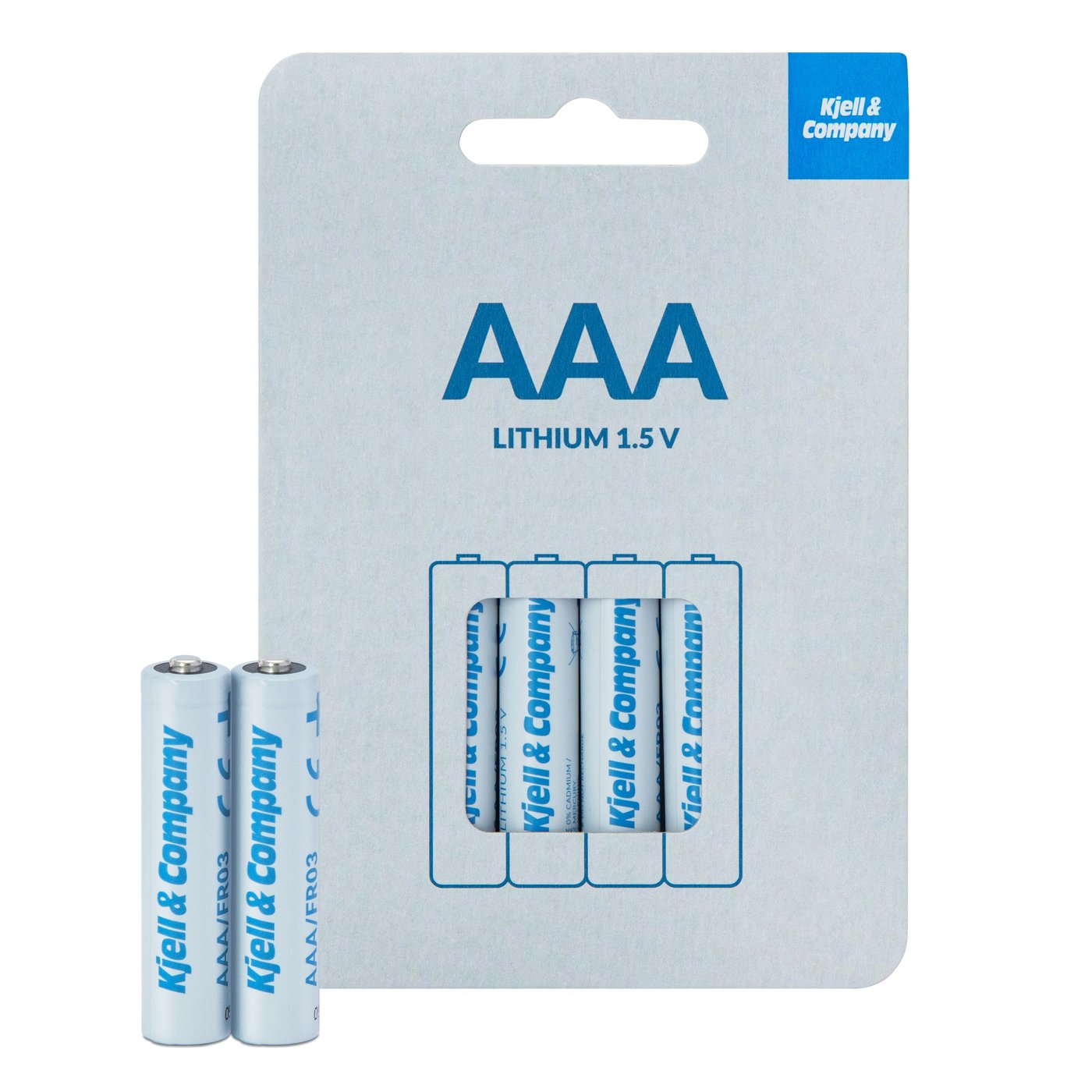 Kjell & Company AAA-litiumbatterier, 4-pk.