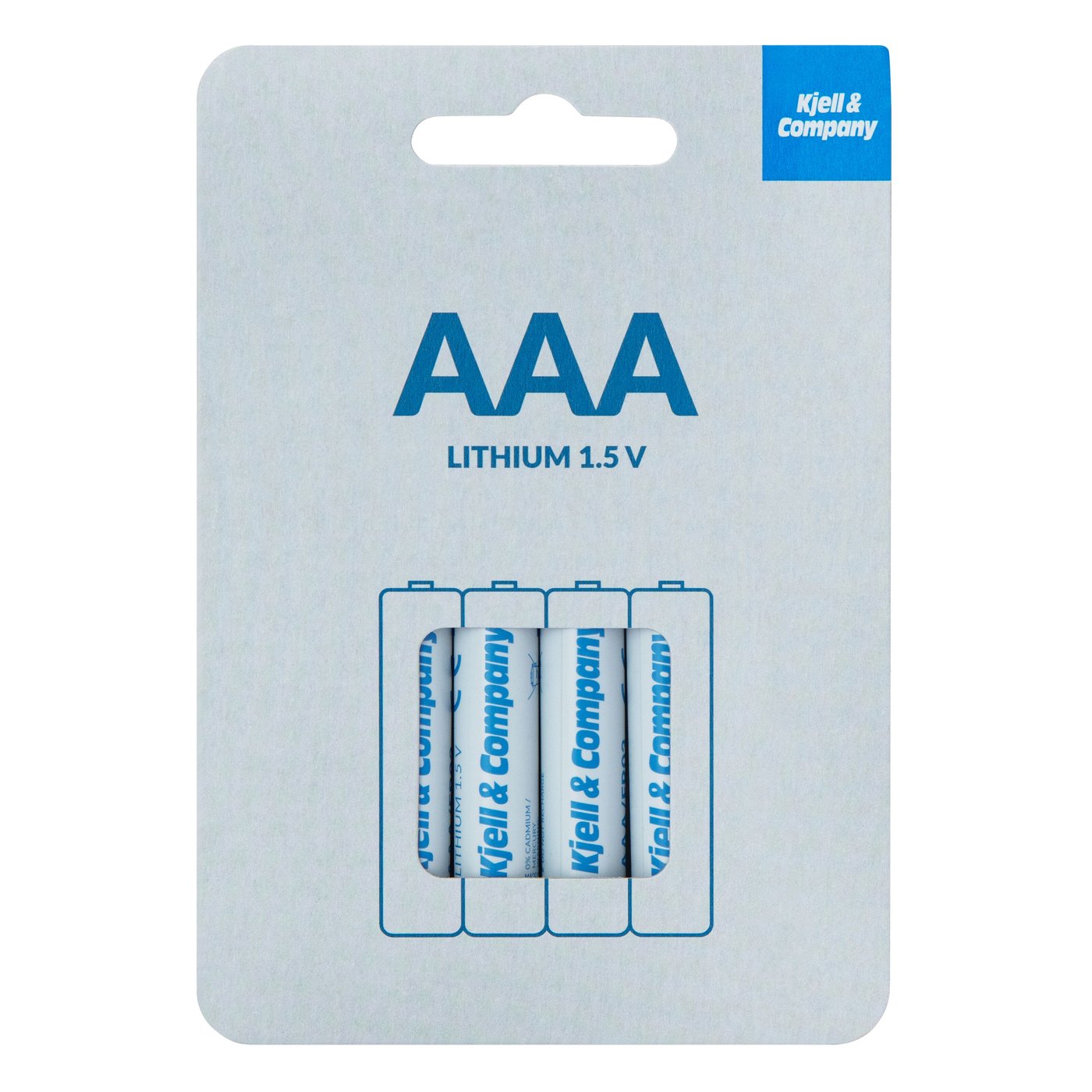 Kjell & Company AAA-litiumbatterier 4-pack
