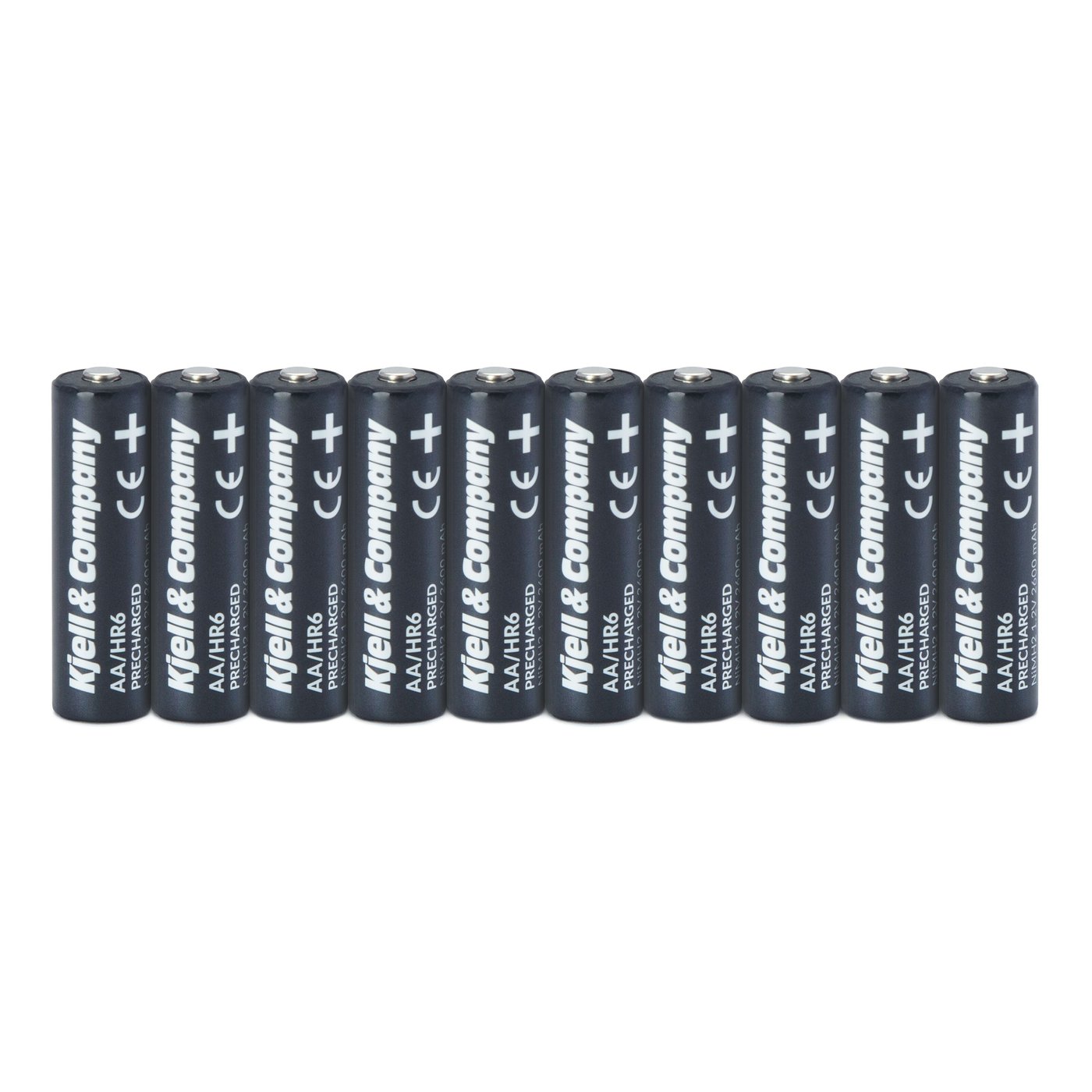 Kjell & Company Laddningsbara AA-batterier 2600 mAh 10-pack