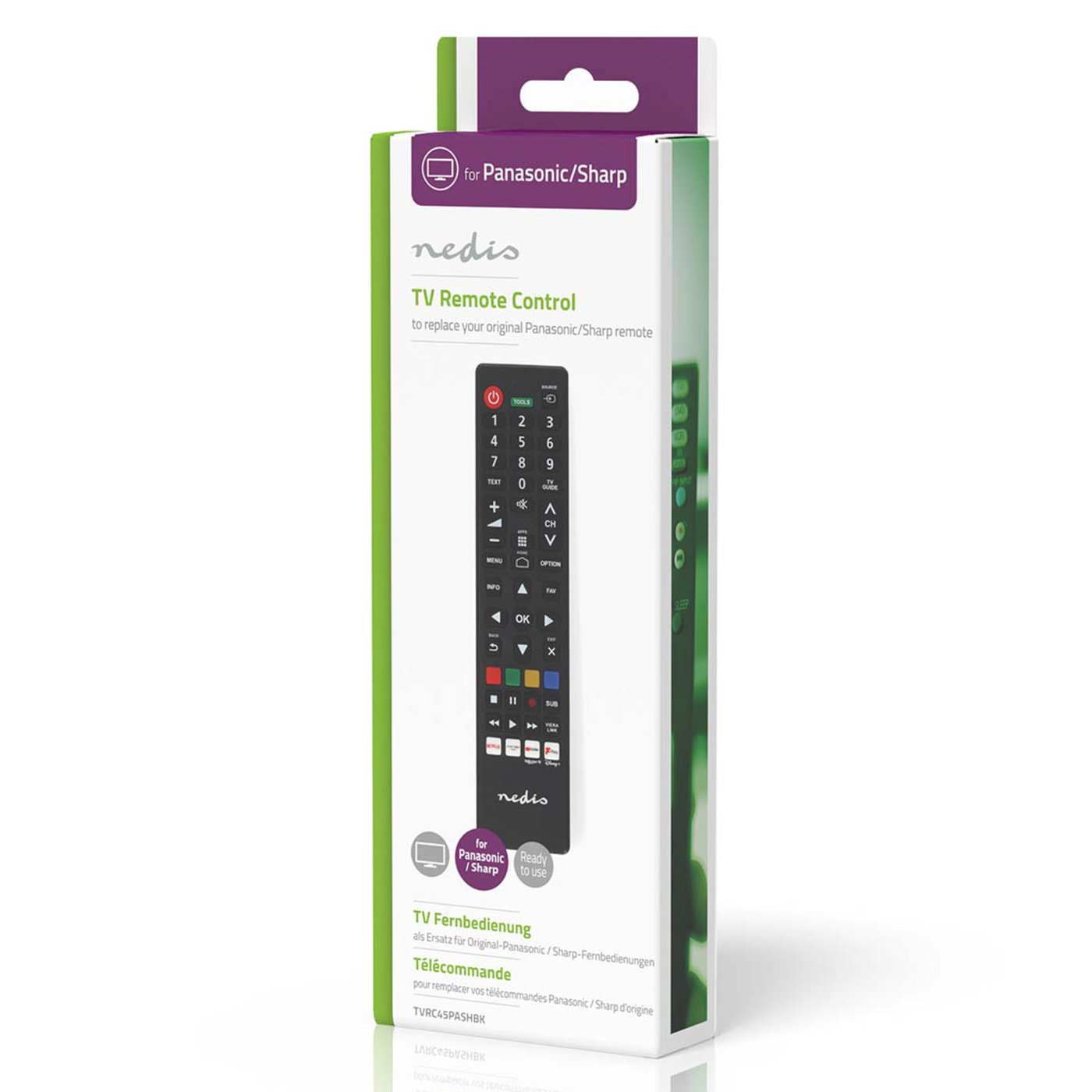 Nedis Fjärrkontroll för Panasonic/Sharp tv-modeller