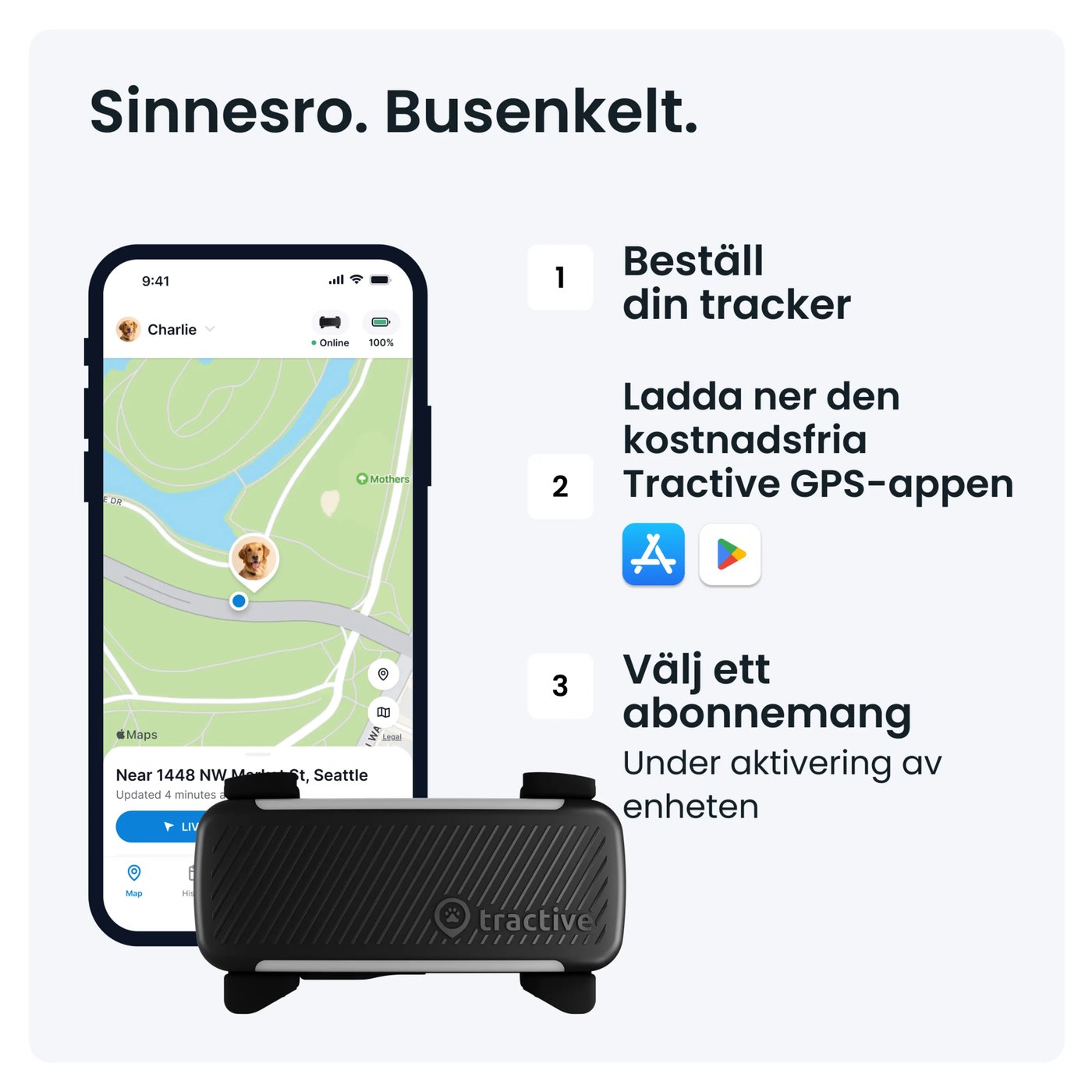 Tractive DOG 6 – Hund-GPS med hälsospårning