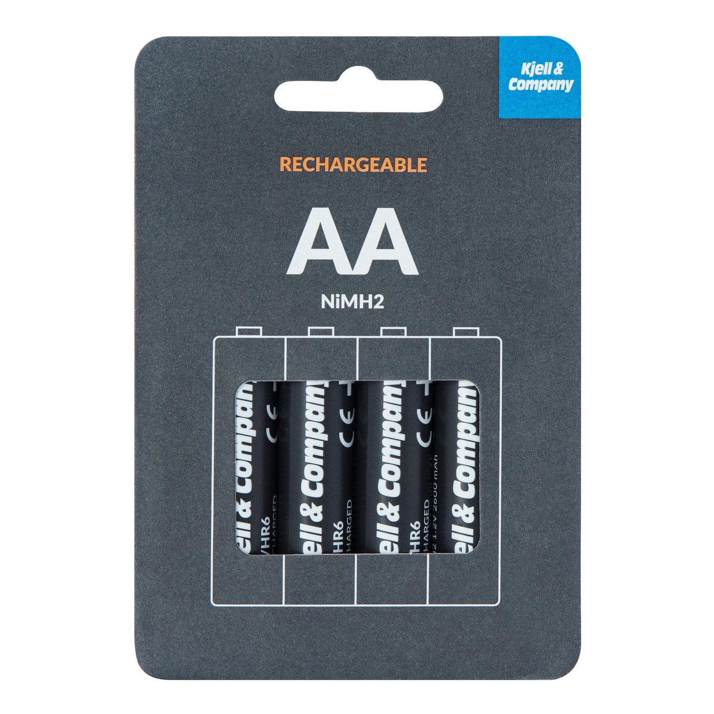 Kjell & Company Laddningsbara AA-batterier 2600 mAh 4-pack