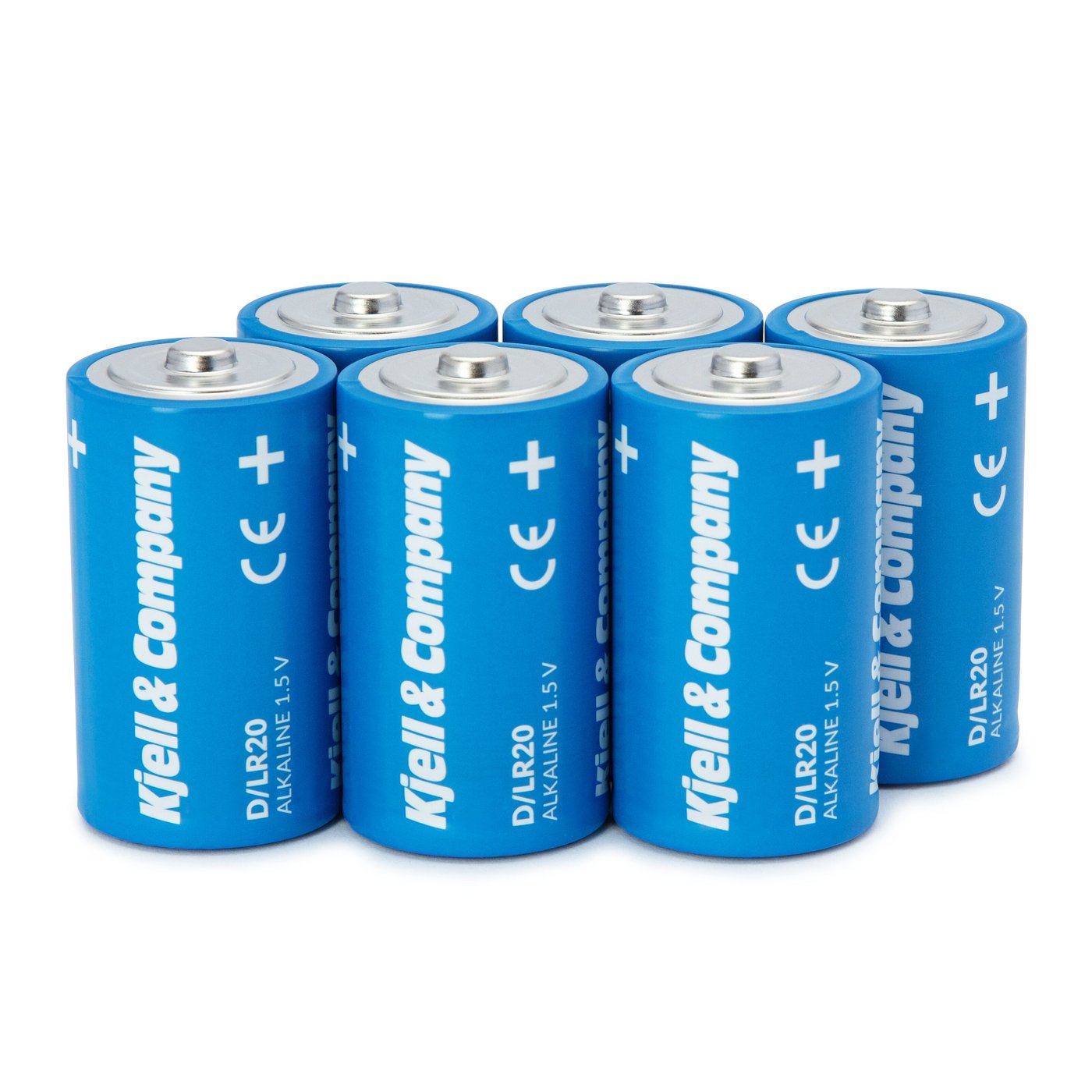 Kjell & Company D-batterier (LR20) 6-pack