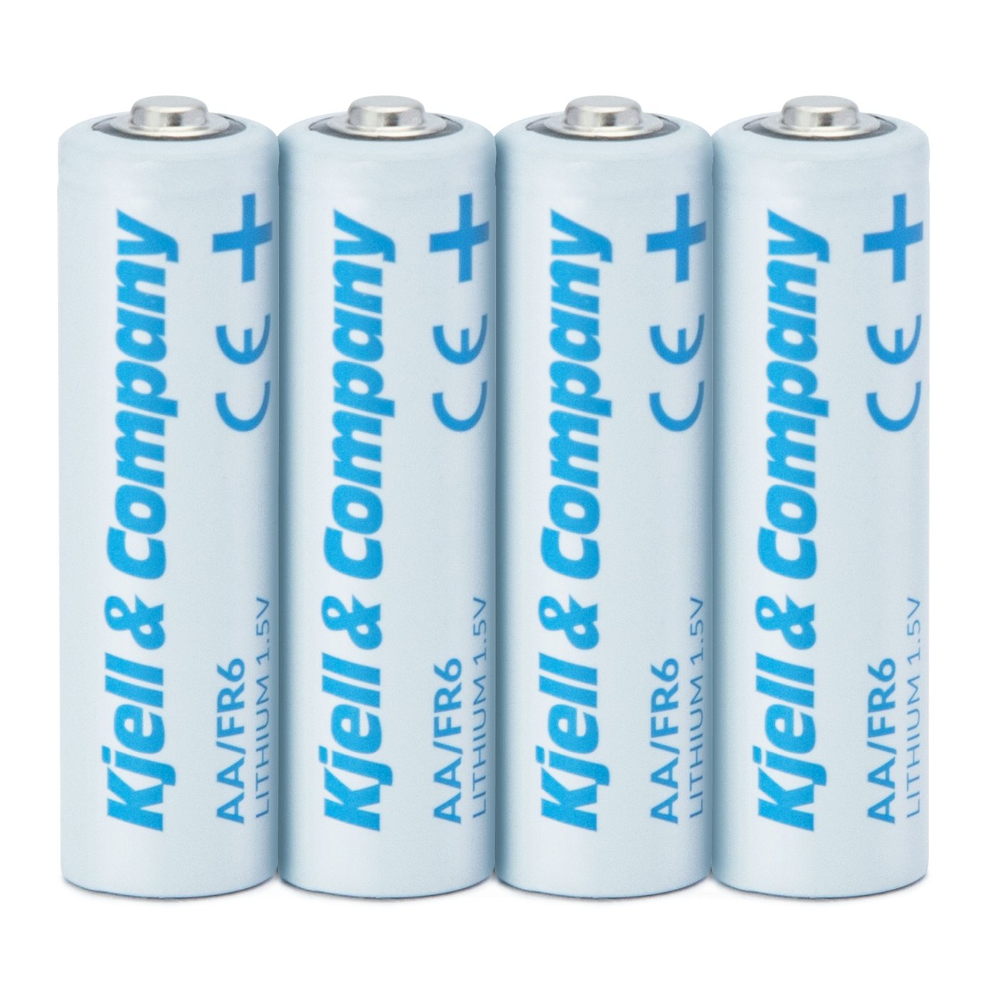 Kjell & Company AA-litiumbatterier, 4-pk.