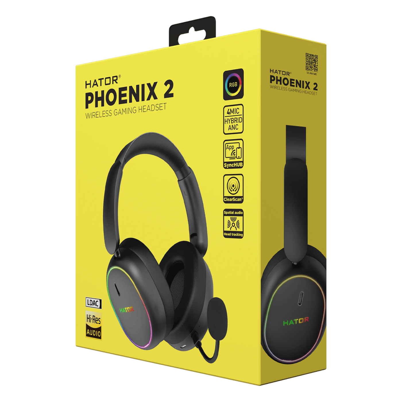 HATOR Phoenix 2 Wireless trådløst gamingheadset med RGB