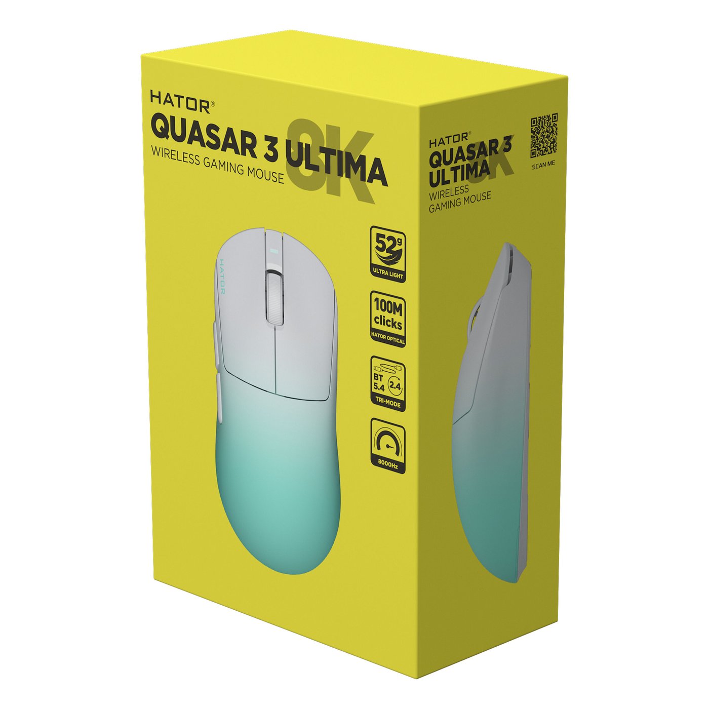 HATOR Quasar 3 Ultima 8K Wireless trådlös gamingmus