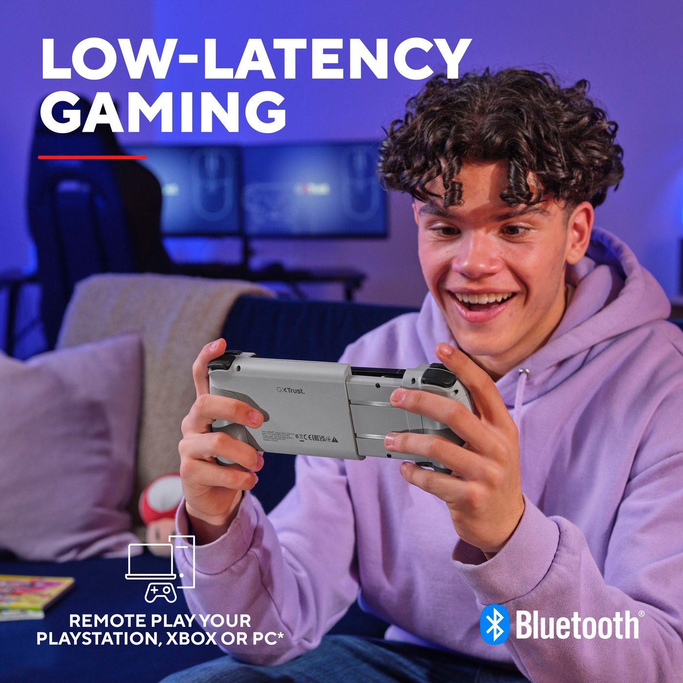 GXTrust GXT 735 Mylox trådlös mobil handkontroll Grå