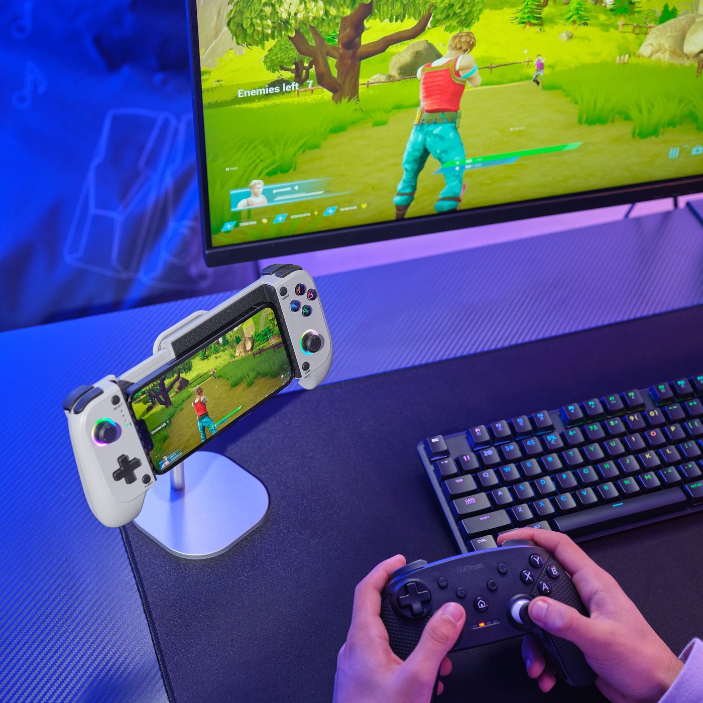 GXTrust GXT 735 Mylox trådlös mobil handkontroll Grå