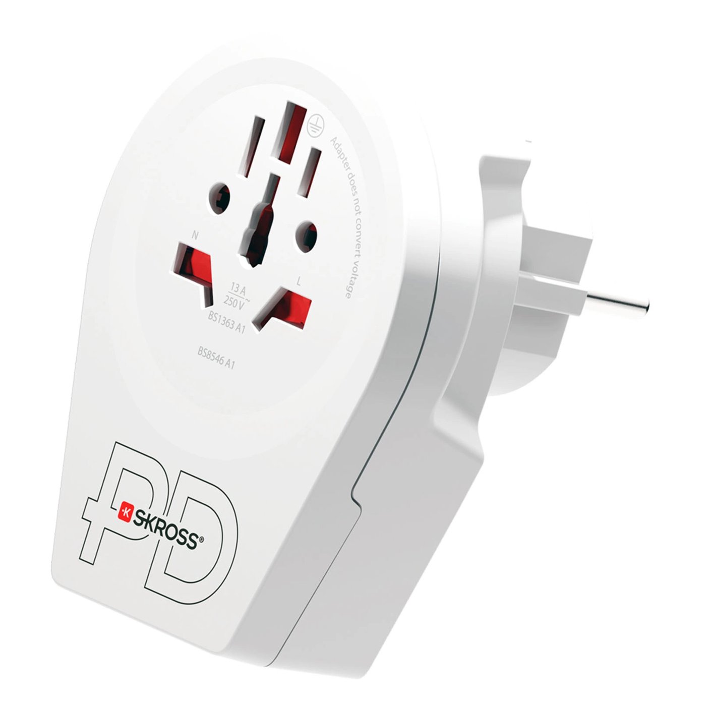 Skross Reseadapter Universal till Europa USB-C 20PD