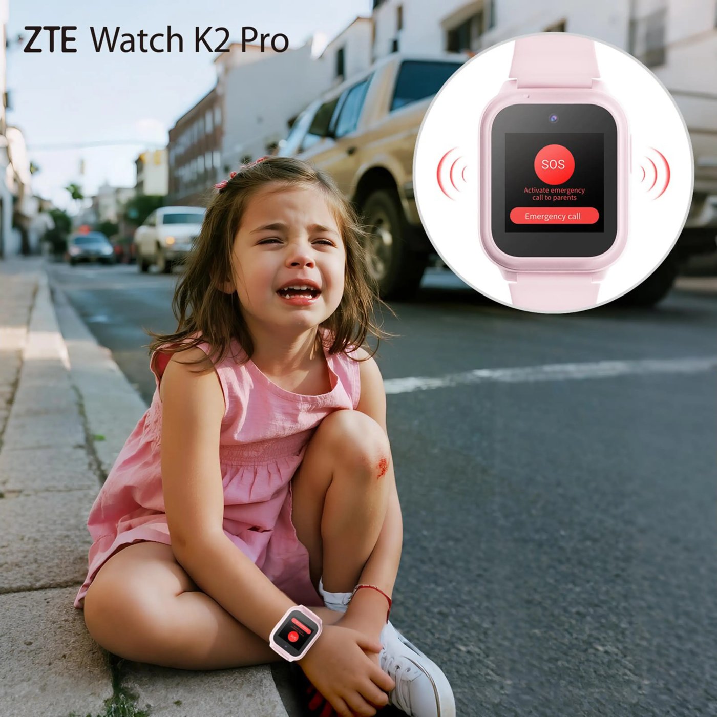 ZTE Watch K2 Pro – smartklokke for barn Svart