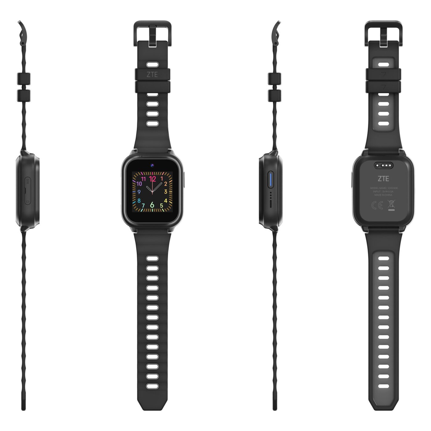 ZTE Watch K2 Pro – smartklocka för barn Svart