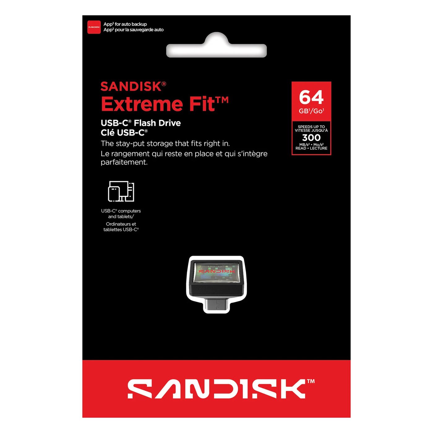 Sandisk Extreme Fit – USB-C-minne 64 GB