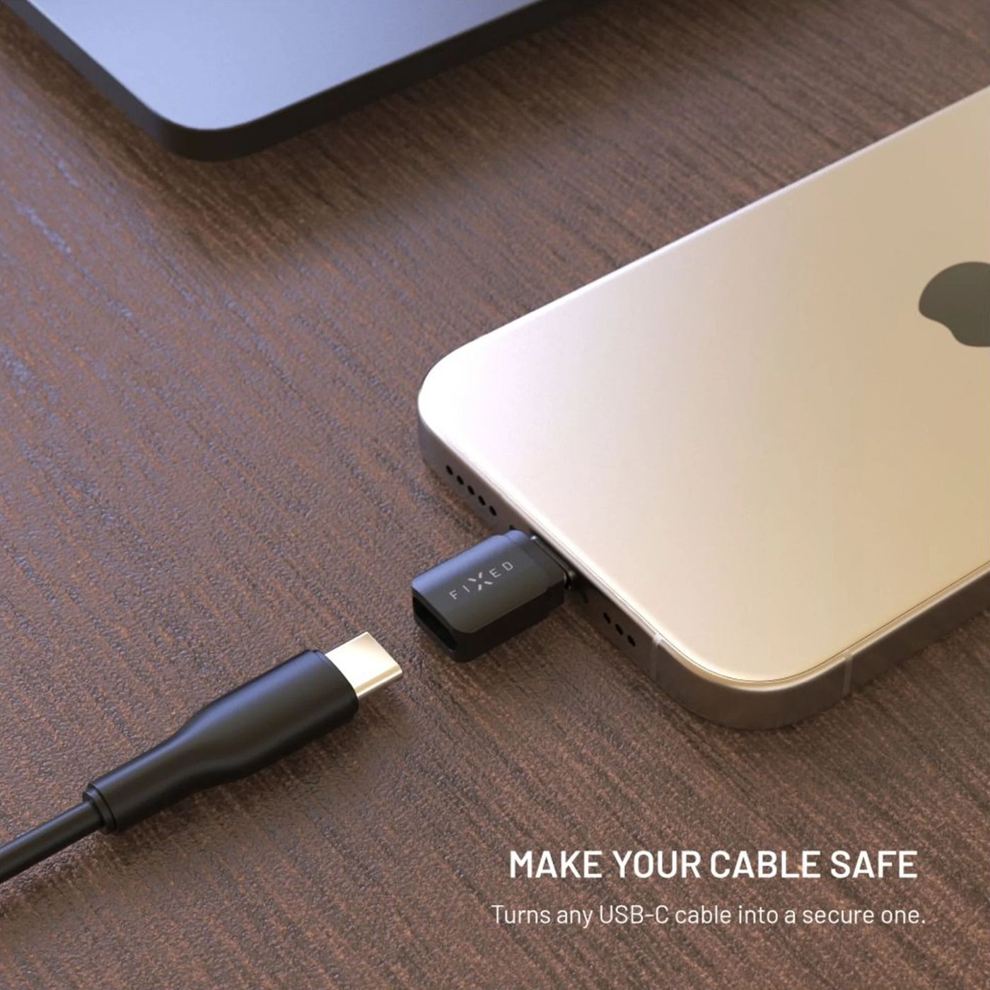 Fixed USB-datablokkerer 2-pakk (USB-A/USB-C)