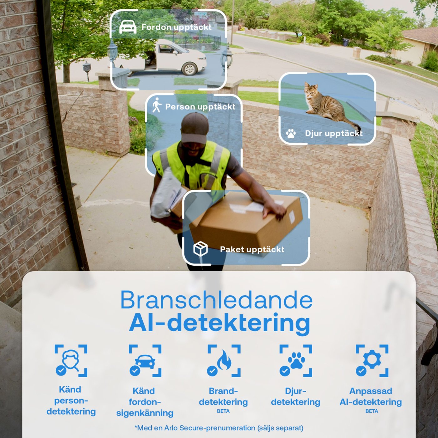 Arlo Essential 3 2K – Trådlös övervakningskamera ute/inne 2-pack