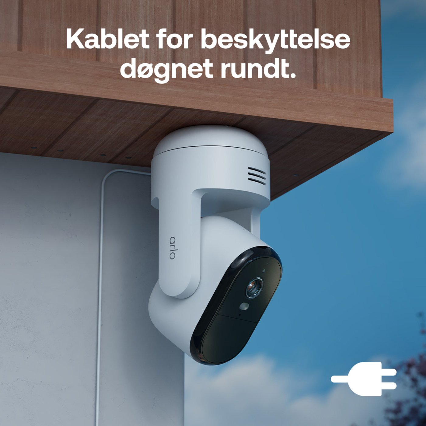 Arlo Essential 3 HD PTZ – trådløst overvåkingskamera utendørs 2-pk.